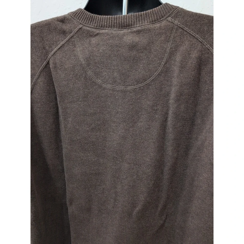 Tommy Bahama On The‎ Flip Side Sweater 100% Cotton Brown Size Large NWT